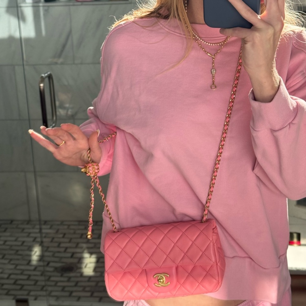 Chanel Lambkin Quilted Mini Pearl Crush Flap - Picture 9 of 9